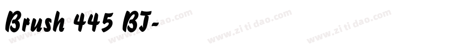 Brush 445 BT字体转换